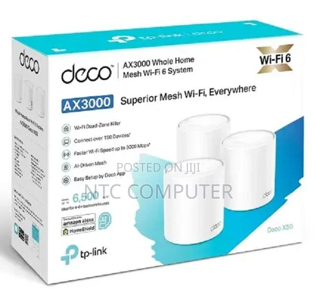 Tp-Link Deco X50 – Ax3000 Home Mesh Wi-Fi 6 System (3-Pack)