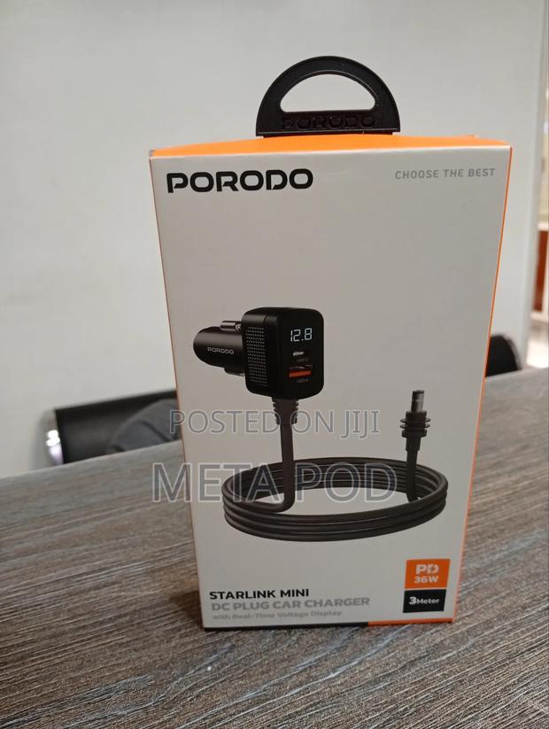 Porodo Starlink Mini Dc Plug Car Charger - main view