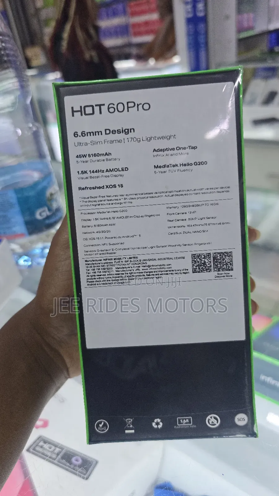 New Infinix Hot 60 128 GB Silver
