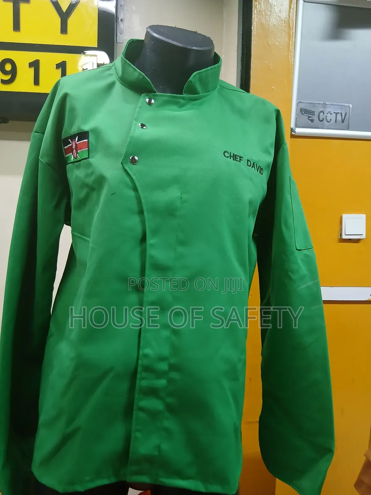 Kenya Green Chef Jacket