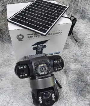 4g Triple Lense Solar PTZ Camera With Solar Floodlight