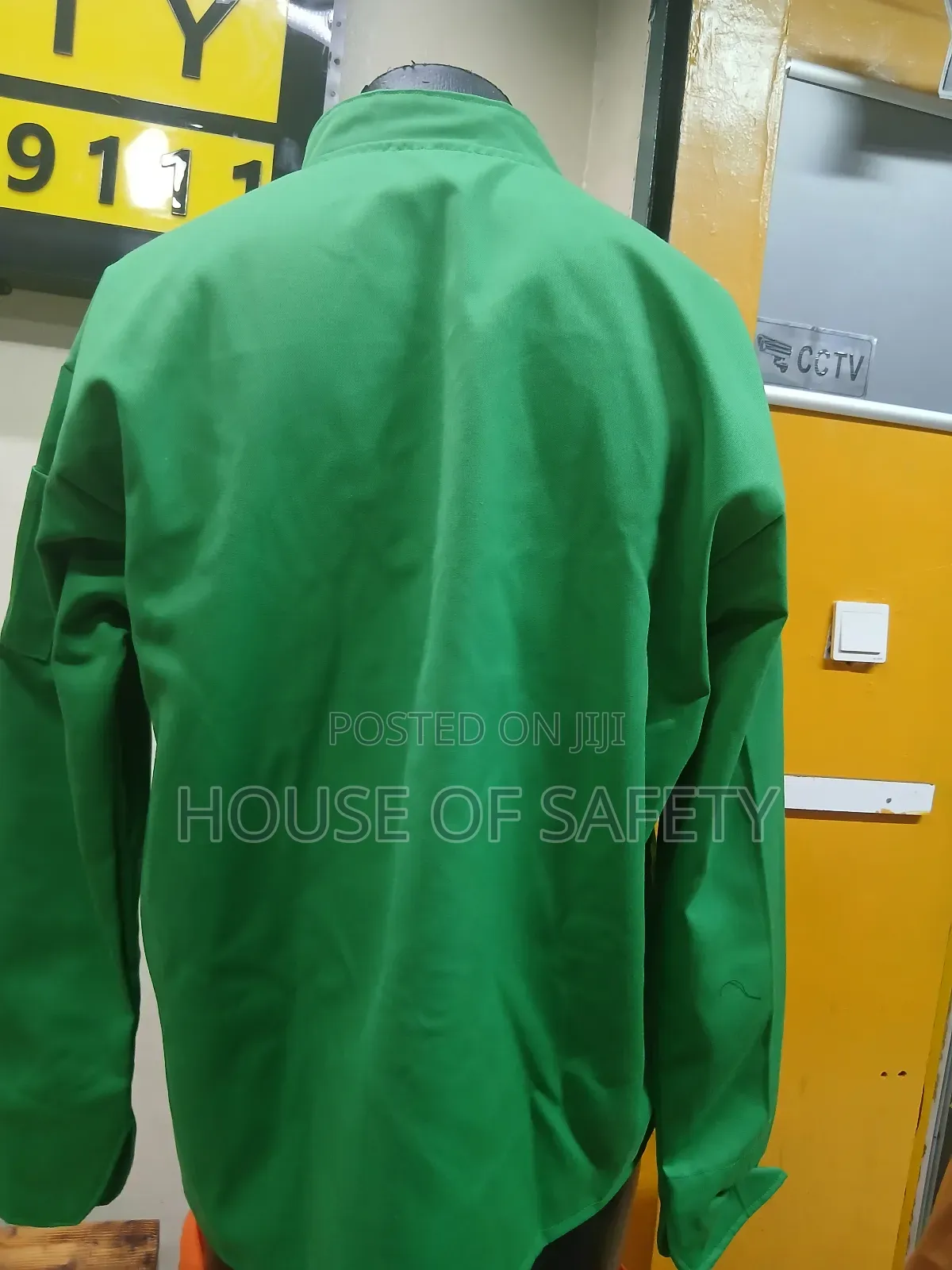 Unique Fit Kenya Green Coats for Chef With Flag
