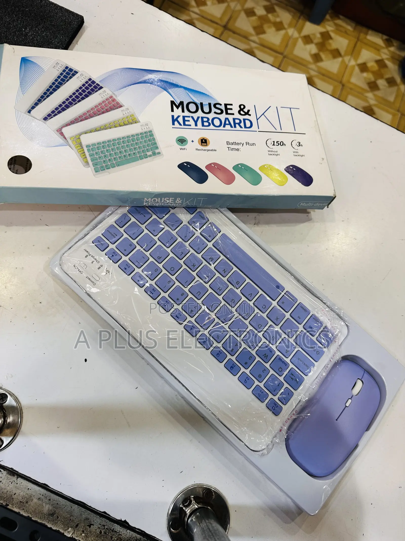 Rechargeable Bluetooth Wireless Keyboard Mouse Kit