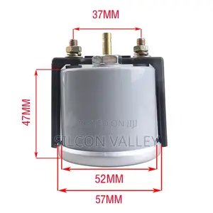 2'' 52mm Universal Smoke Lens Voltmeter 8-16v Voltage Gauge Car Meter