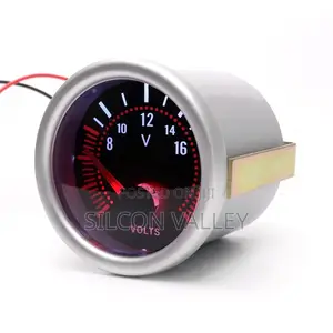 2'' 52mm Universal Smoke Lens Voltmeter 8-16v Voltage Gauge Car Meter