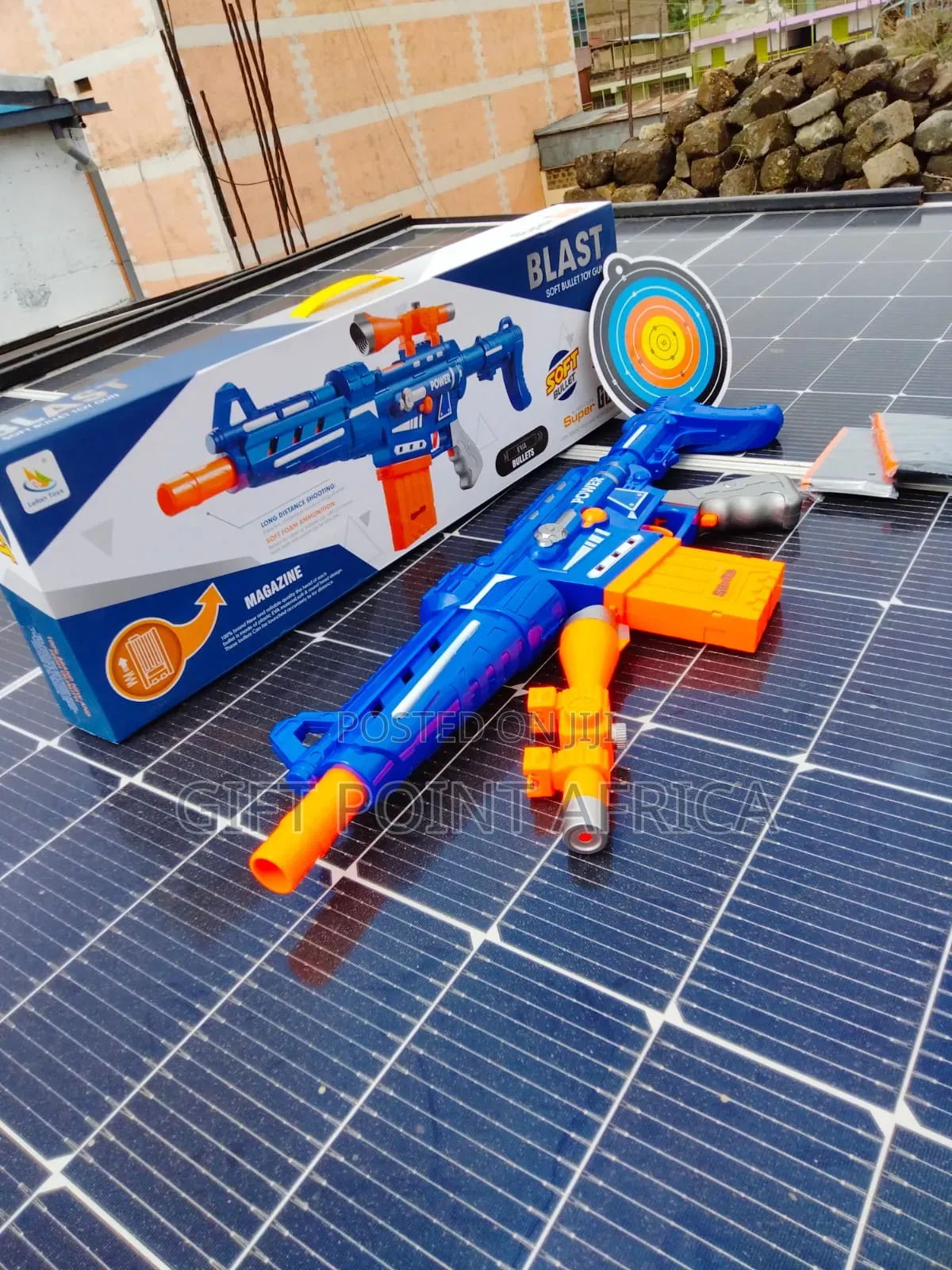 Blast Soft Bullet Toy Gun - Long Distance Shooting  For Kids