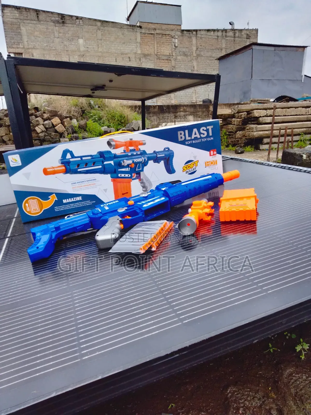 Blast Soft Bullet Toy Gun - Long Distance Shooting  For Kids