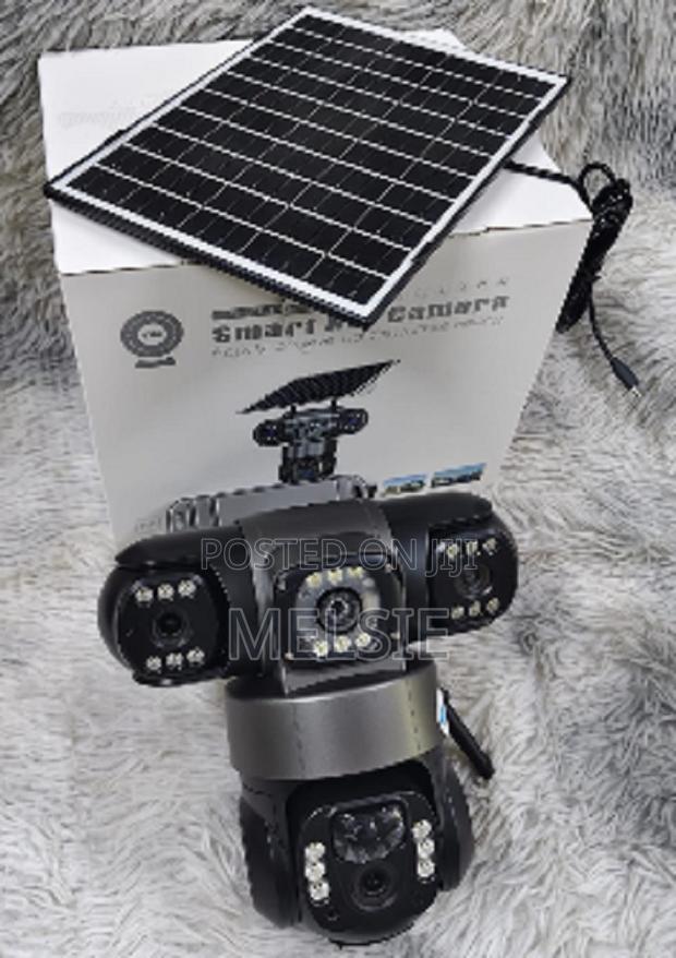Solar Light Triple Lens 4g Camera Solar Street CCTV Surveillance Cam - main view