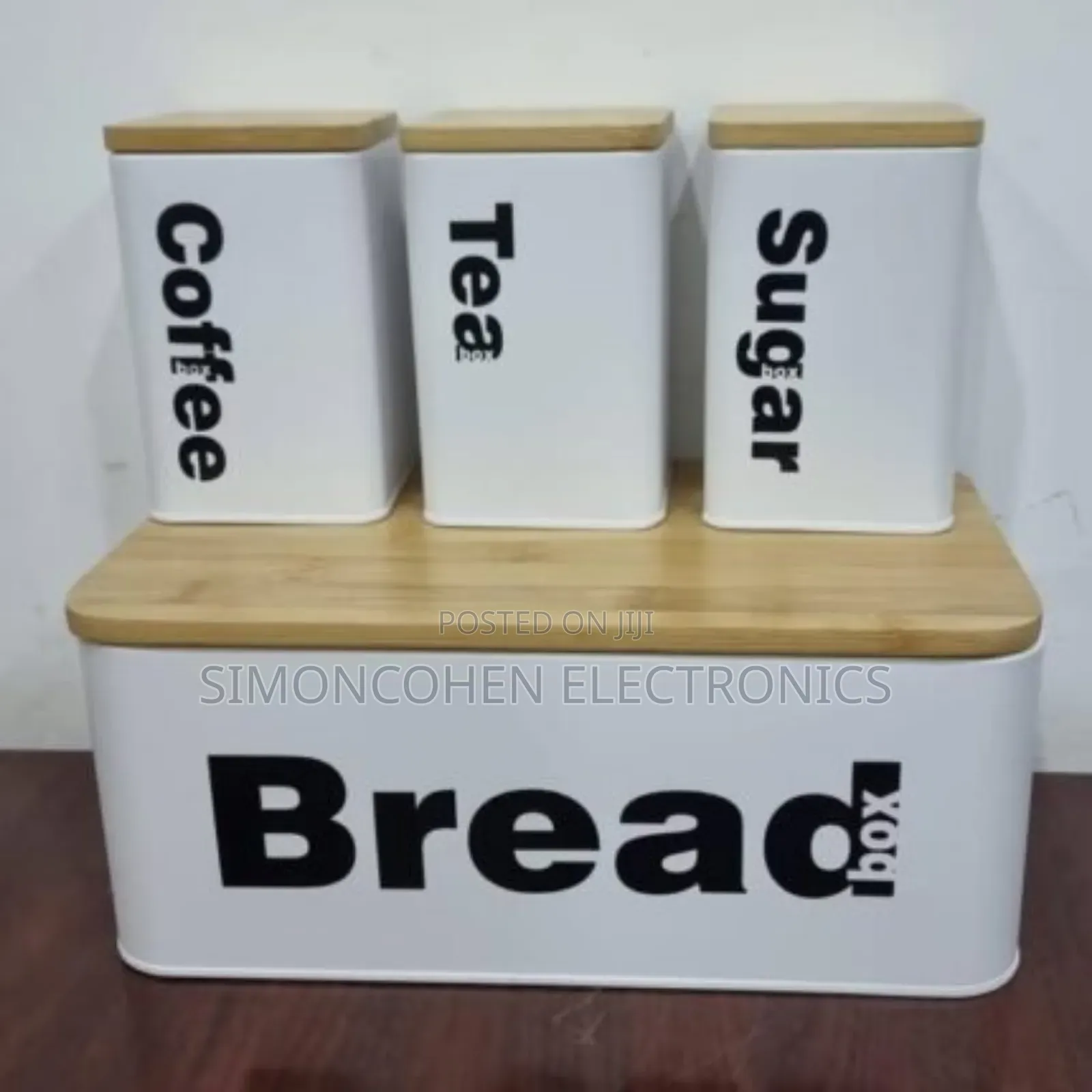 Bread Bin With 3pcs Canister Set