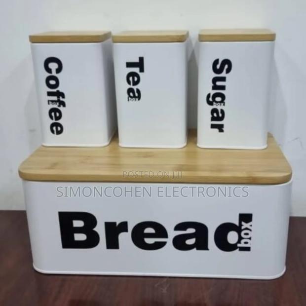 Bread Bin With 3pcs Canister Set - thumbnail 3