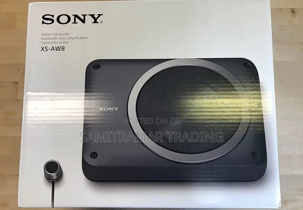 Xs-Aw8 Sony Compact, 8" Powered Car Underseat Sub Woofer
