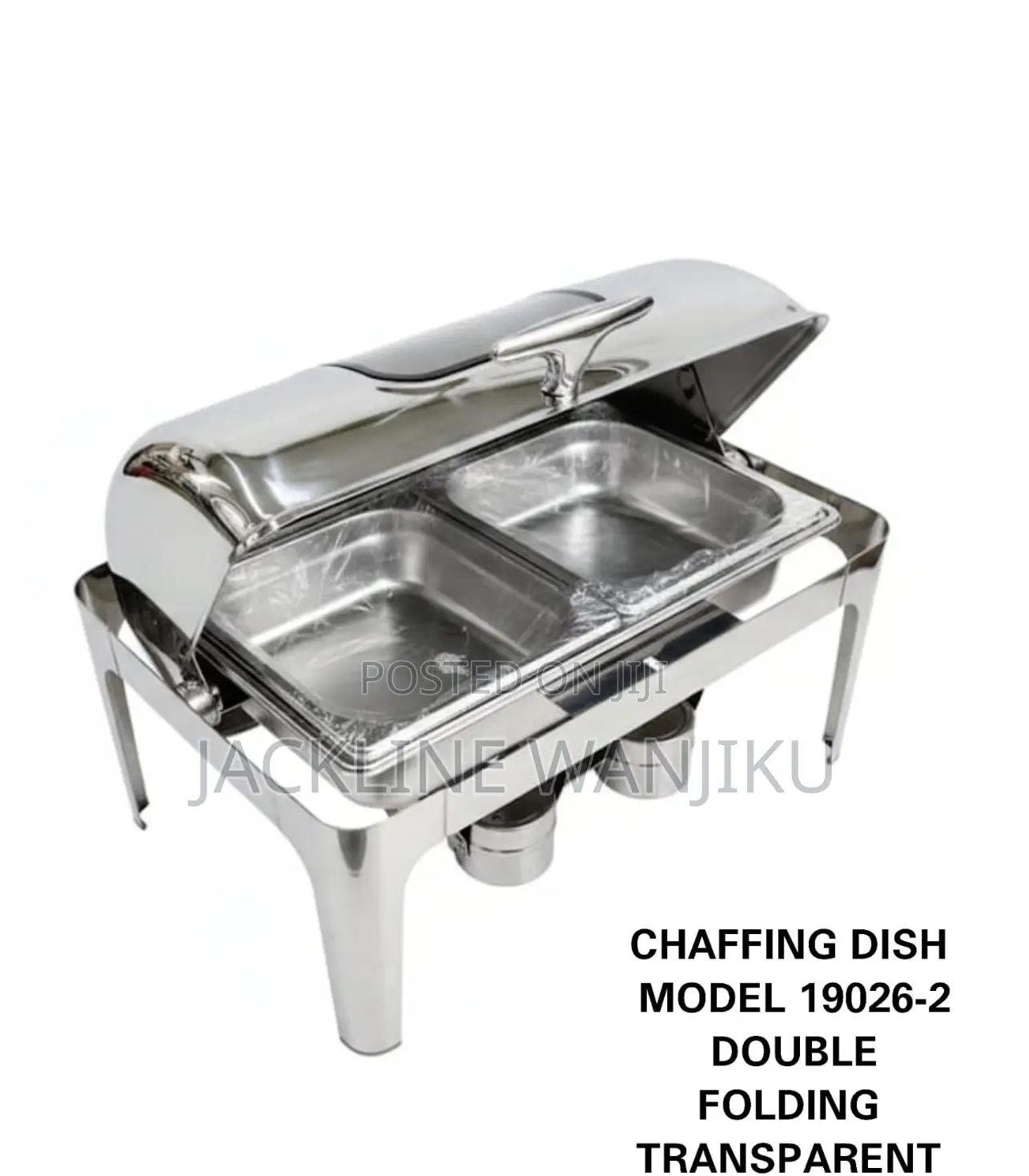 Double Transparent Modern Chaffing Dish / Stainless Chaffing Dish