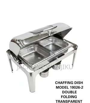 Double Transparent Modern Chaffing Dish / Stainless Chaffing Dish