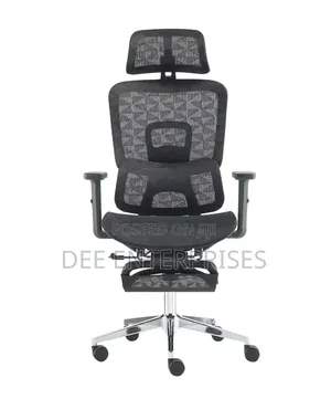 Ergonomic Mesh Office Chair With Headrest and Footrest