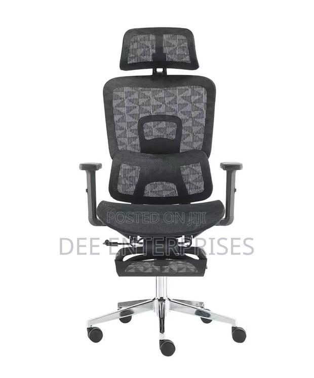 Ergonomic Mesh Office Chair With Headrest and Footrest - main view