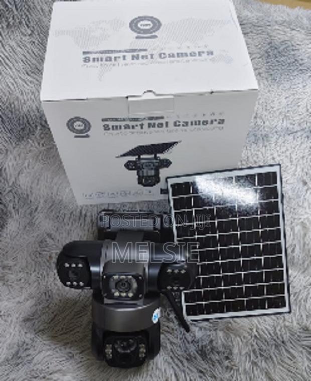 Solar Light Triple Lens 4g Camera PTZ 360 4g Sim Card - main view