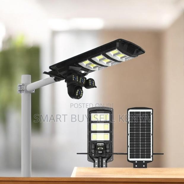 Live View Streaming 4g PTZ Camera With 450w Solar Street Light