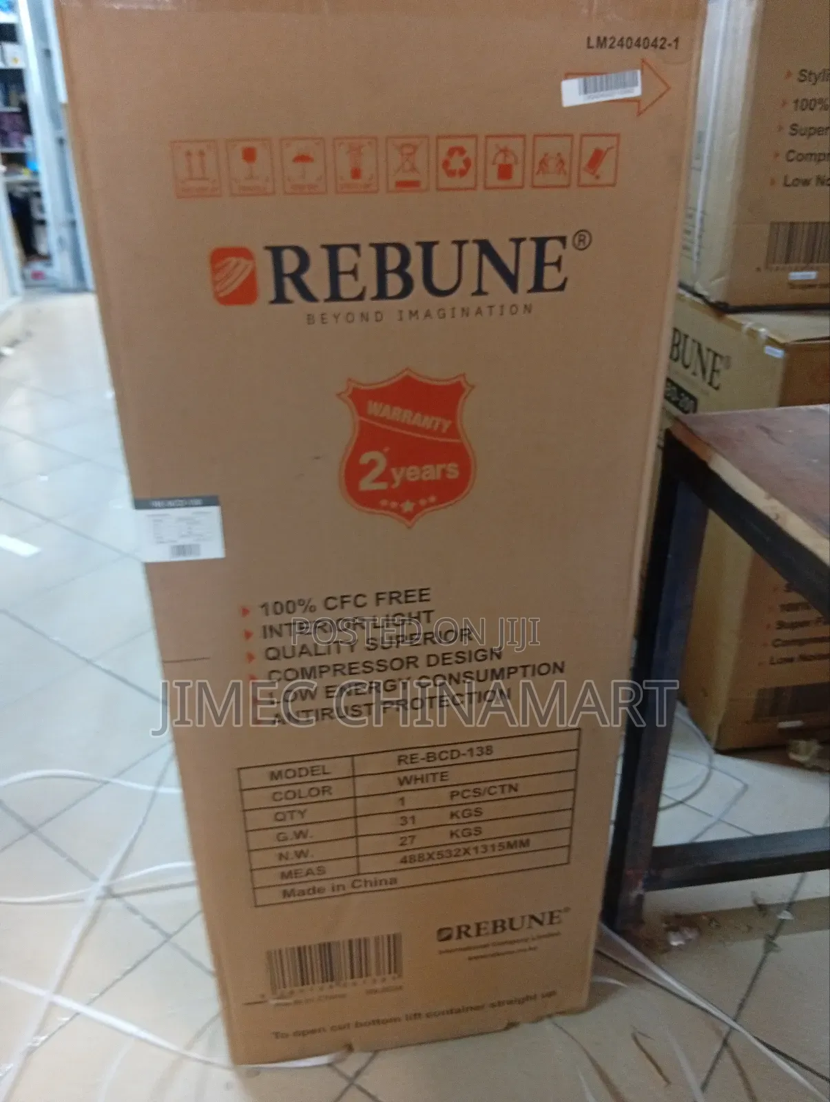 136l White Rebune Refrigerator