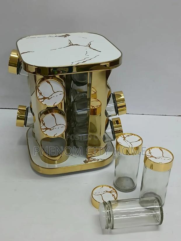 12 in 1 Rotating Marble Spice Rack