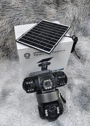 Triple Lens Solar Wifi Enabled Security Camera