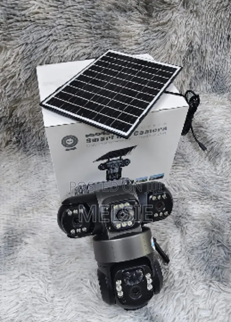 Triple Lens Solar Wifi Enabled Security Camera