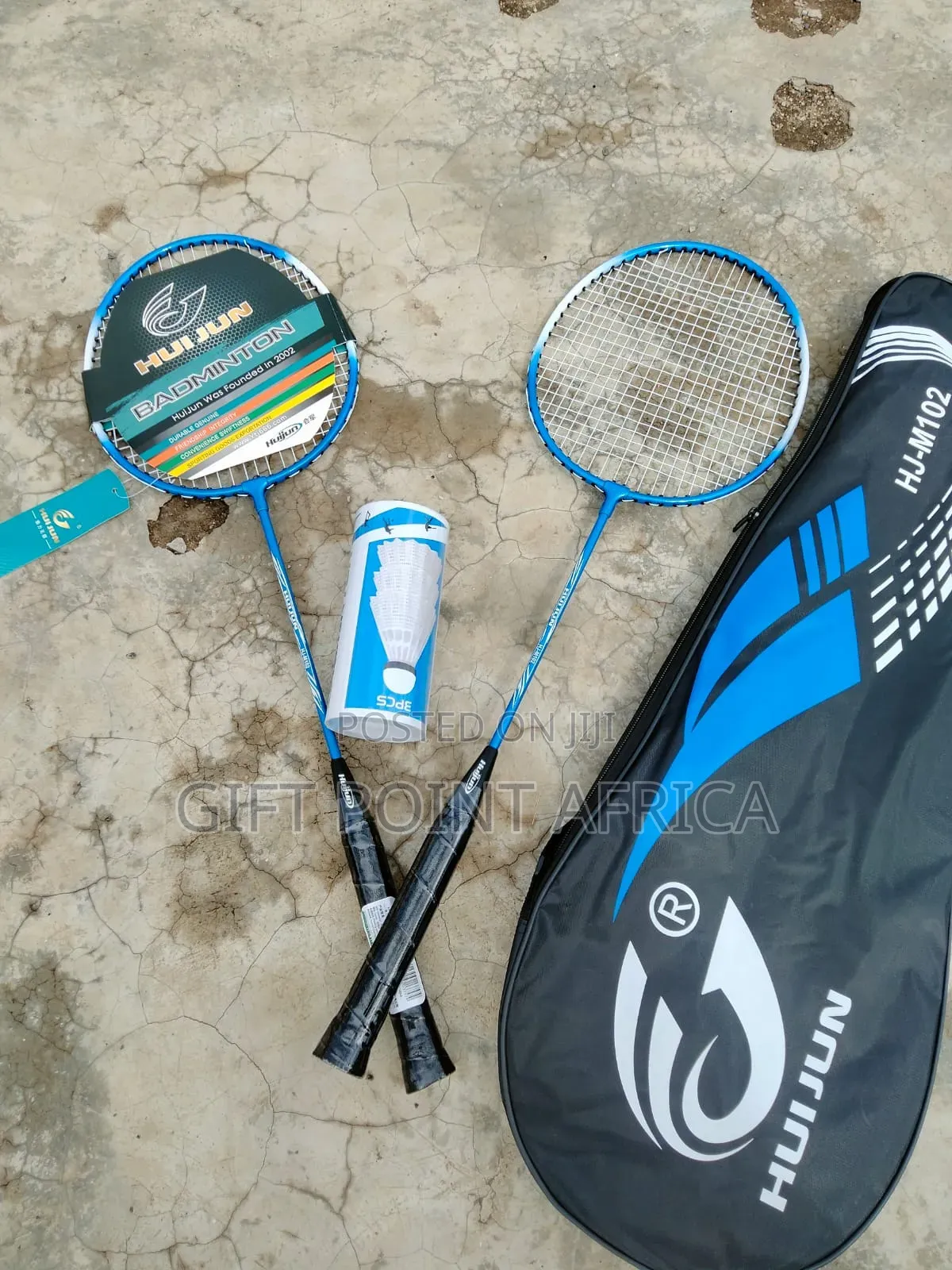 A Pair Of Badminton Net With Shuttles And A Bag  For The Whole Family