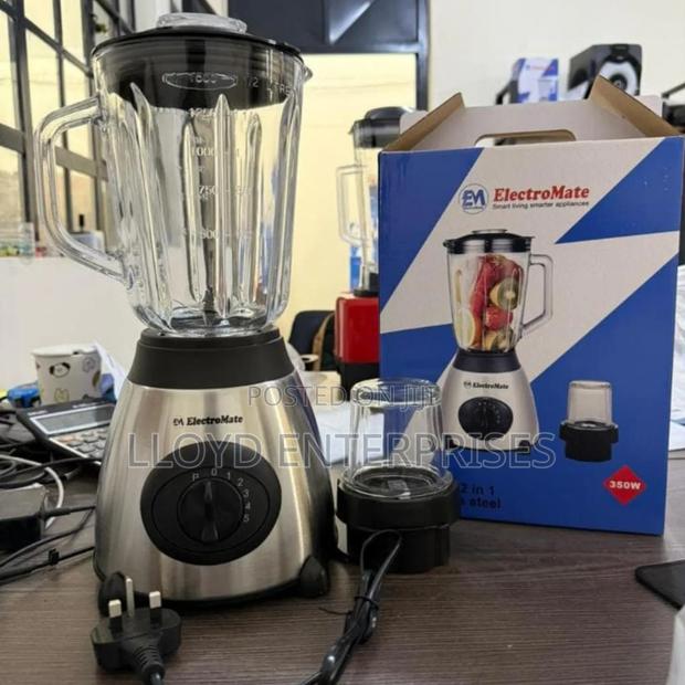 Electromate Stainless 2 in 1 Blender - main view