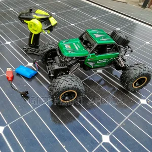 Remote Controlled Rechargeable Monster Truck For Kids In Green Color