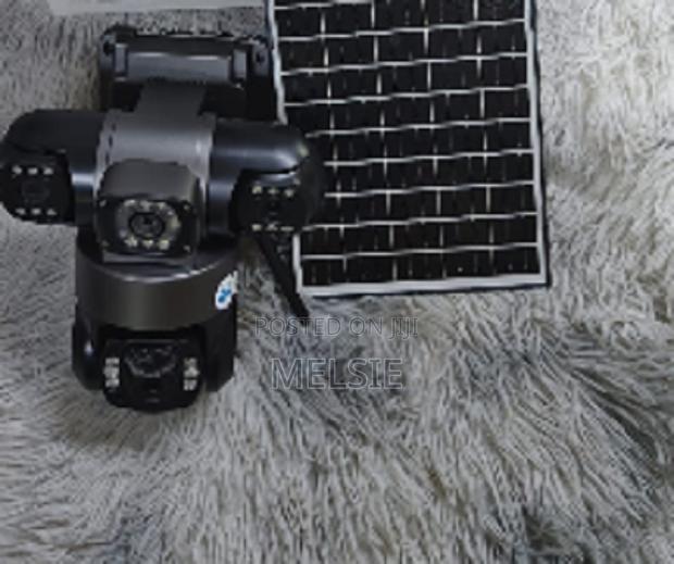 (Three Screens) Solar Powered PTZ Camera - (Pir Human Detection