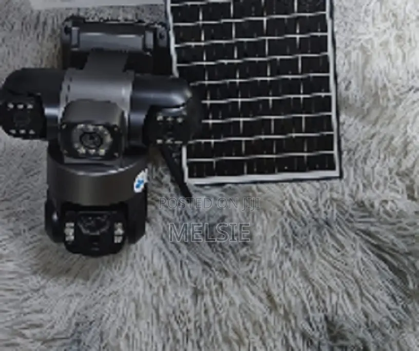 (Three Screens) Solar Powered PTZ Camera - (Pir Human Detection
