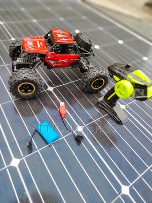 Remote Controlled Metallic Alloy Monster Truck With Recharge Battery