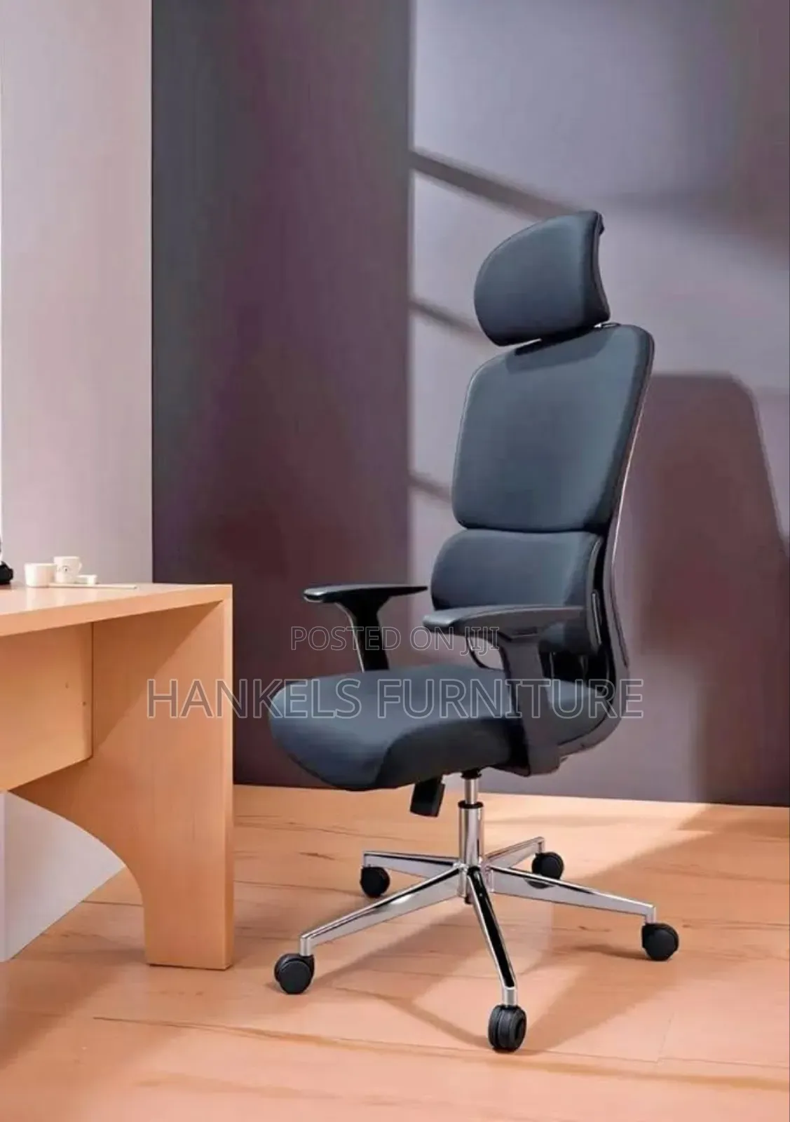 Office Chair With Headrest – Ergonomic Height Adjustable