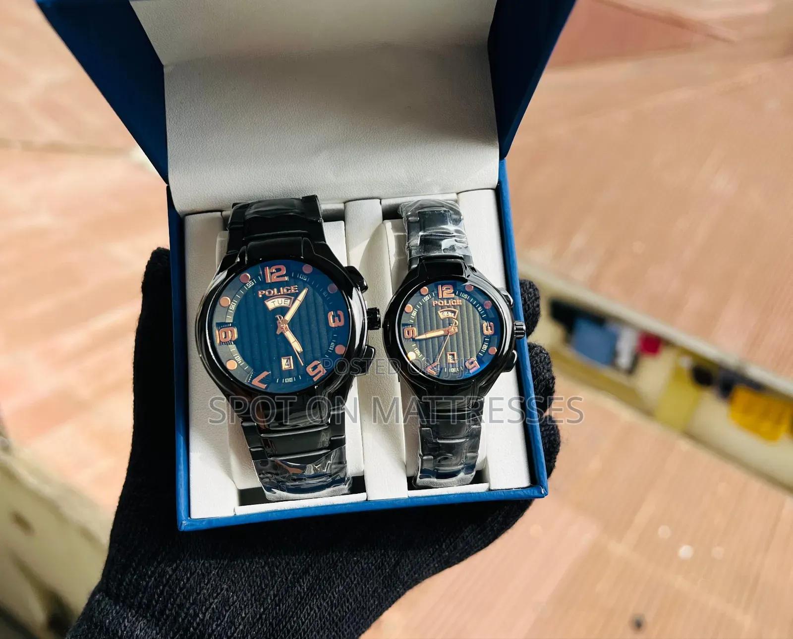 Couple Set Watch (Police) Water Resistant - 1pc 3000/- 2pcs 4500/-