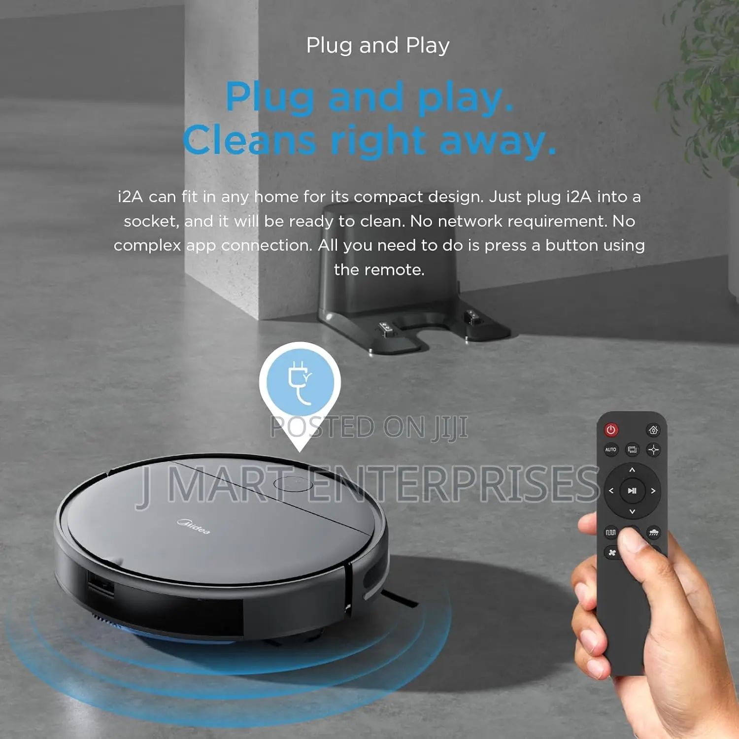 Robotic Vacuum Cleaner With Remote Anti-Collision Auto Return