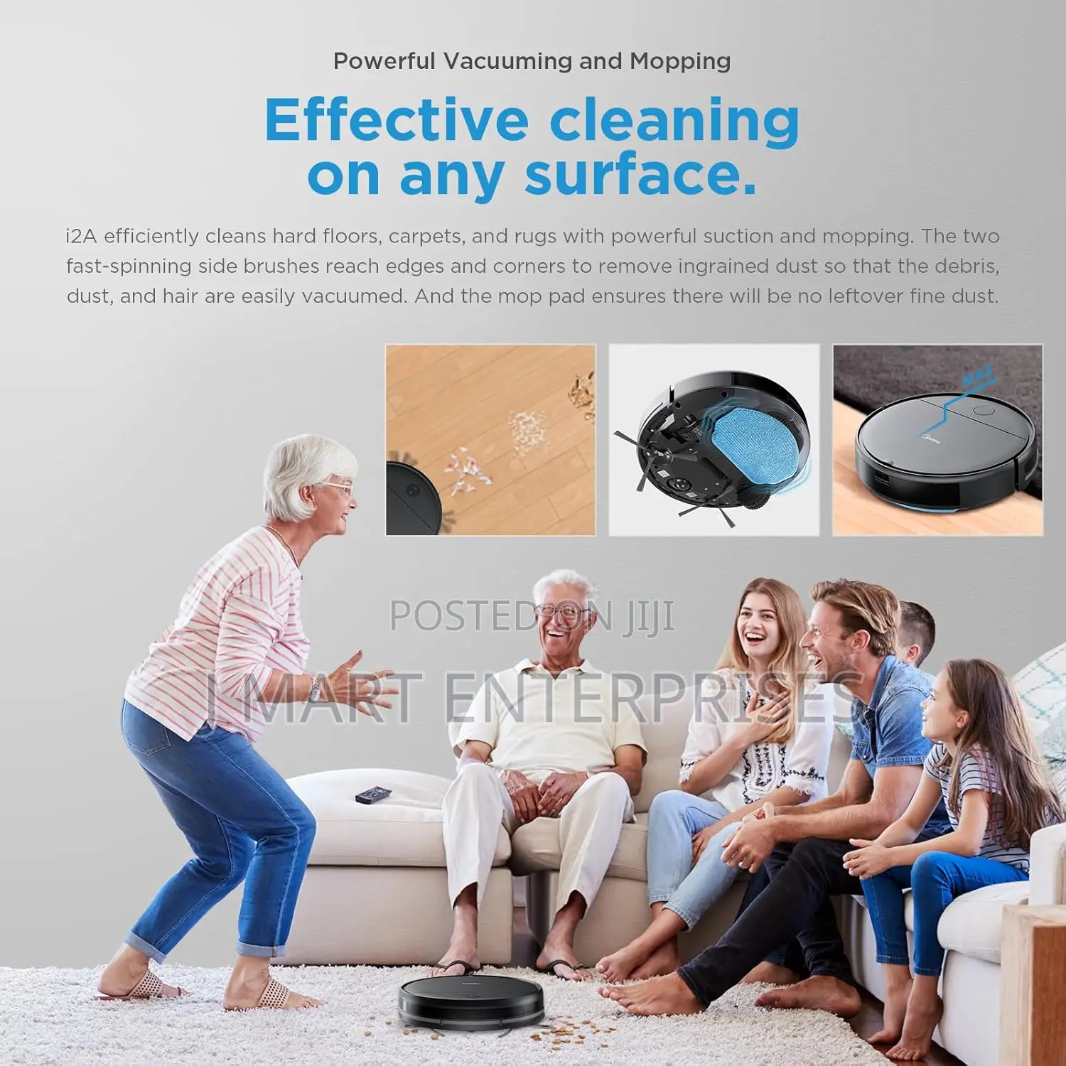 Robotic Vacuum Cleaner With Remote Anti-Collision Auto Return
