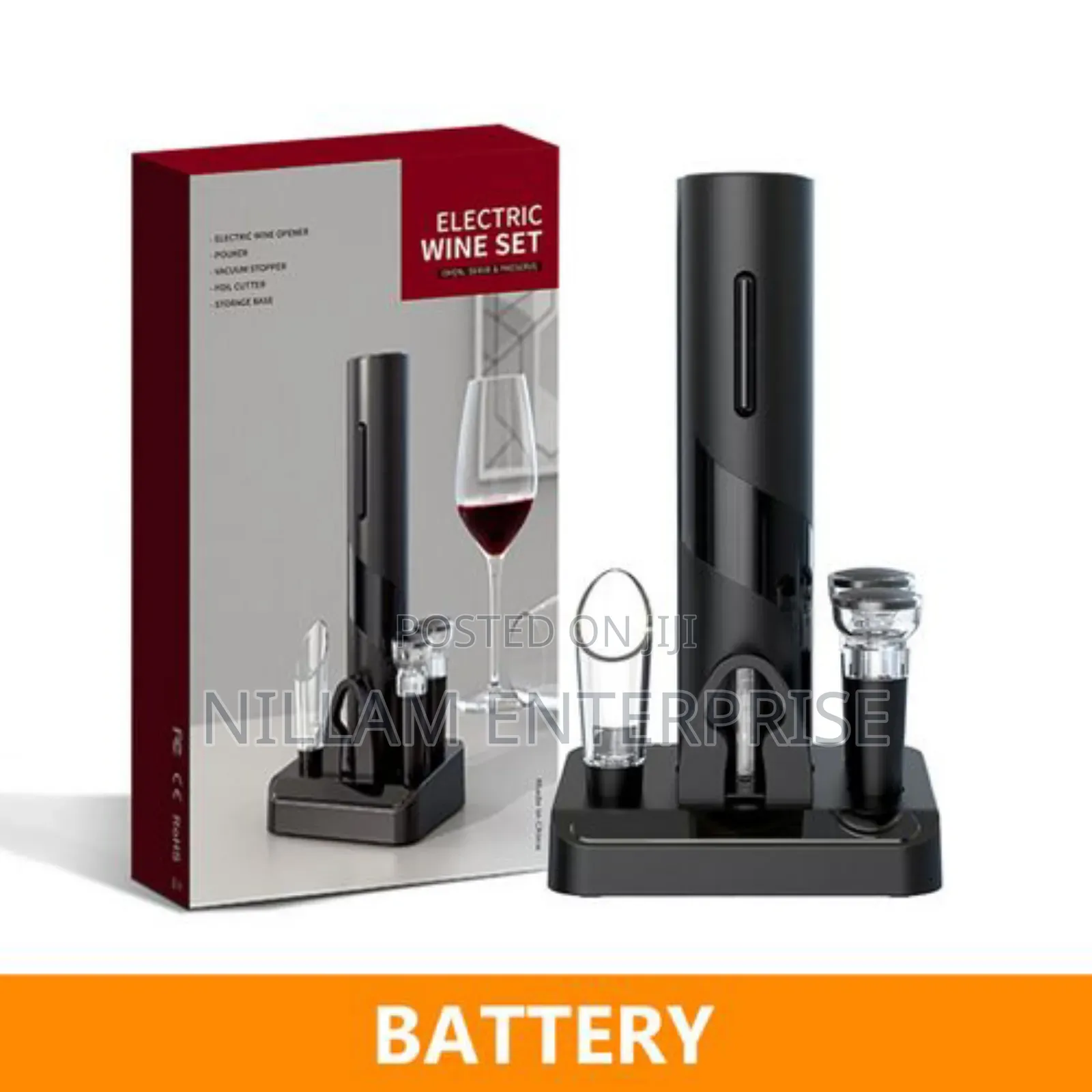 Electric Wine Opener Set With Stand*