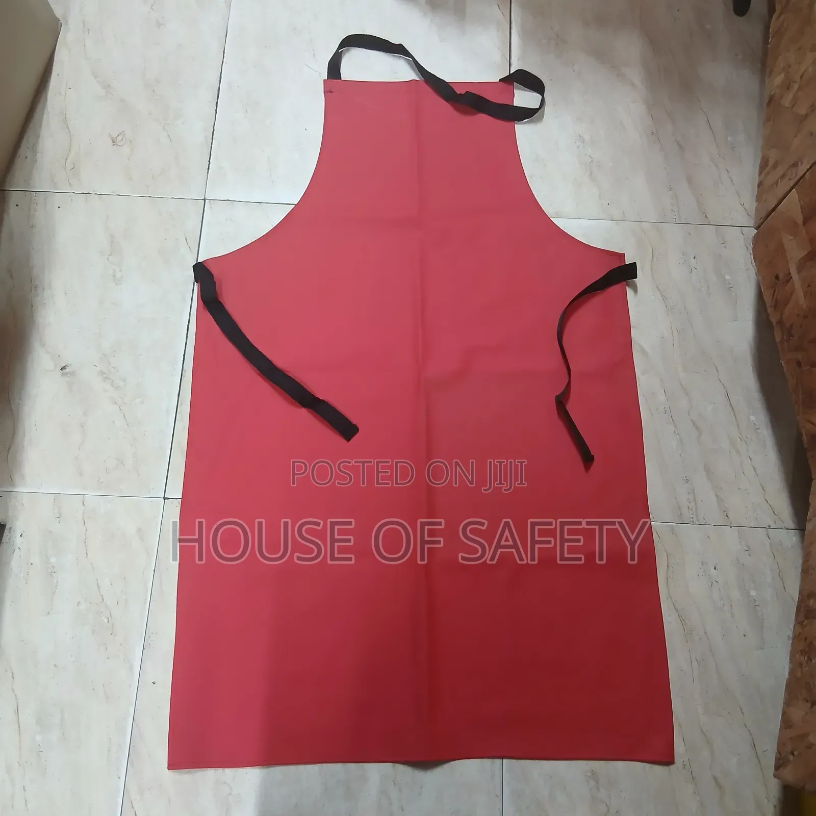 Red PVC Waterproof Aprons 650