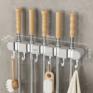 Non Slip Wall Mounted Mop Holder*