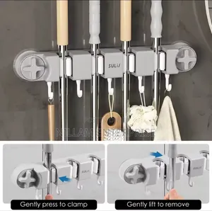 Non Slip Wall Mounted Mop Holder*