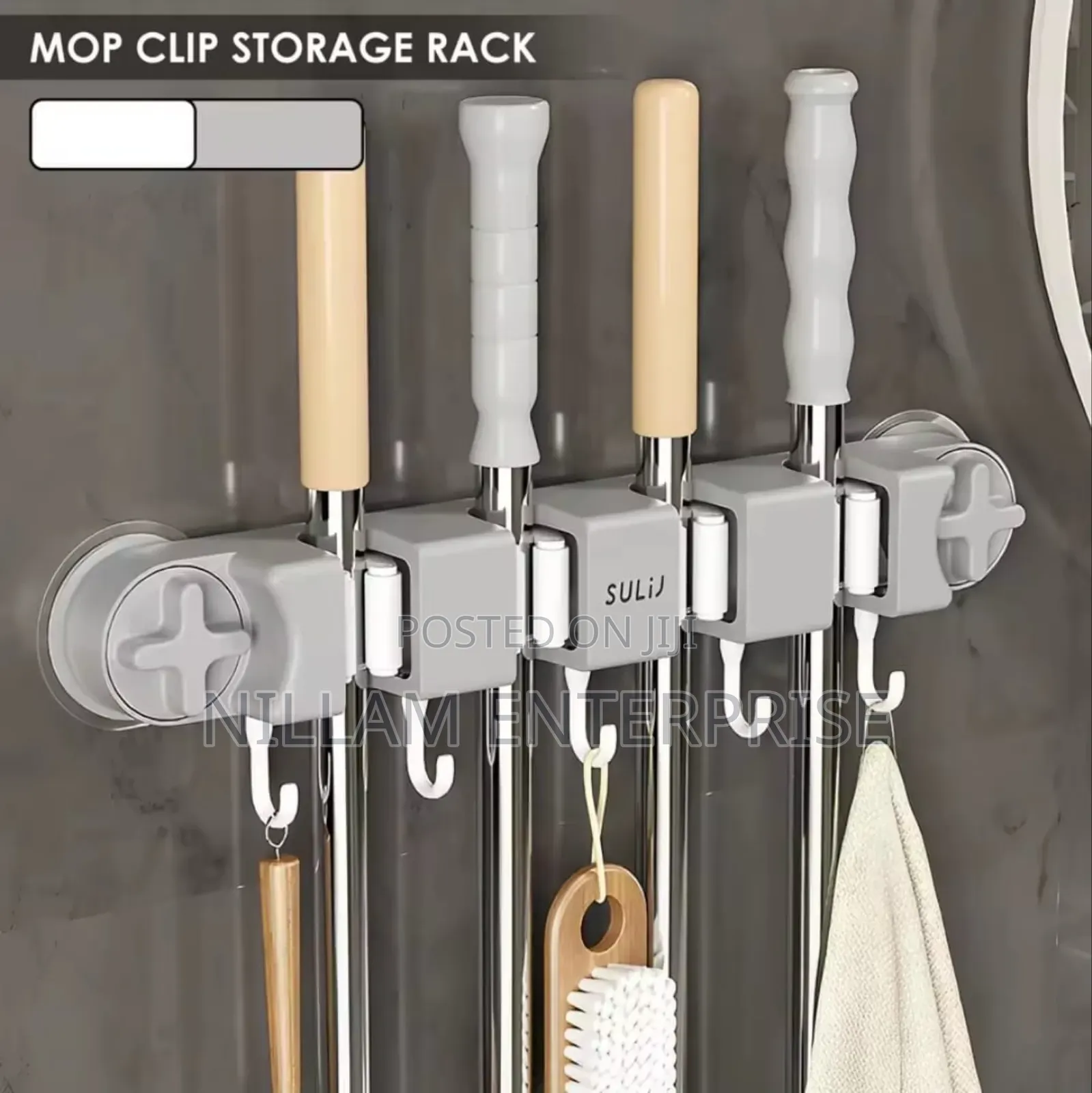 Non Slip Wall Mounted Mop Holder*
