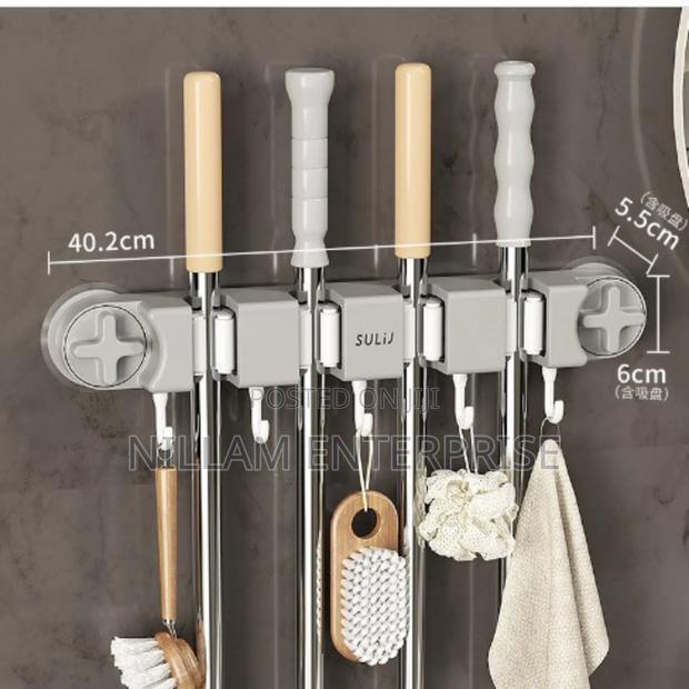 Non Slip Wall Mounted Mop Holder* - thumbnail 8