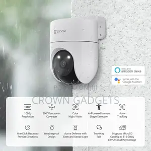 Ezviz H8c Outdoor Wifi Camera 360° Pan Tilt Weatherproof
