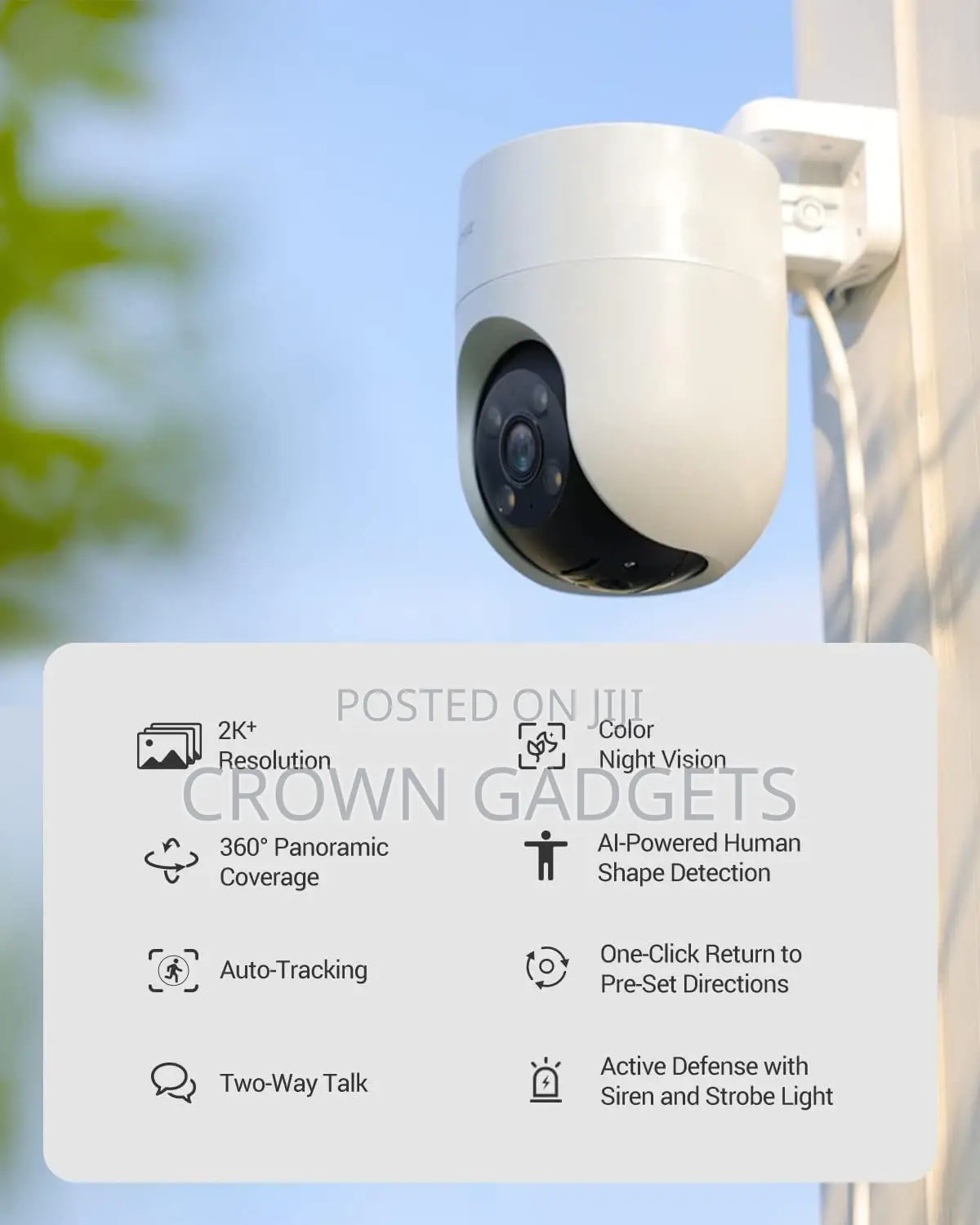 Ezviz H8c Smart Outdoor Cctv Camera With Active Defense