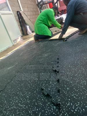 Interlocking Dotted Gym Floor Mats - main view