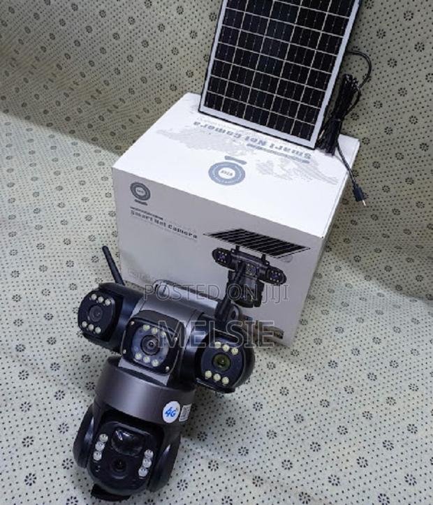 4g Triple Lens Solar PTZ Camera Outdoor Event Security - main view