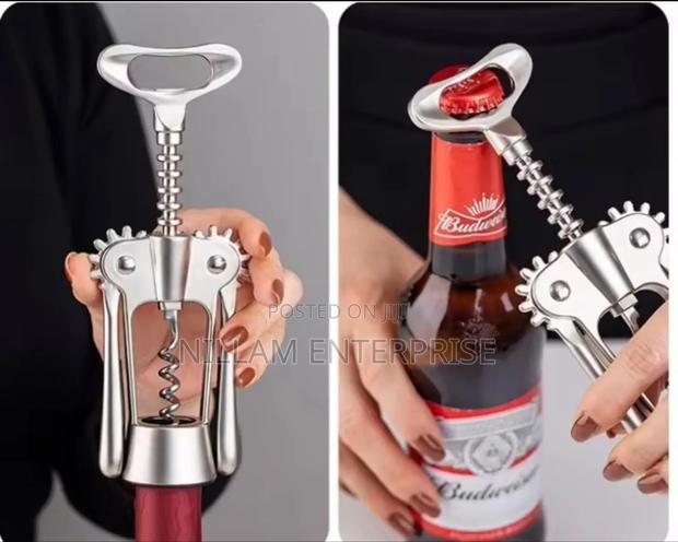 Heavy Duty Stainless Steel Corkscrew Wine Opener* - thumbnail 3