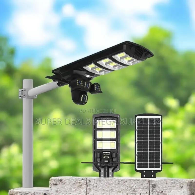 Weather Resistant Housing 4g PTZ Camera With 450w Solar Street Light