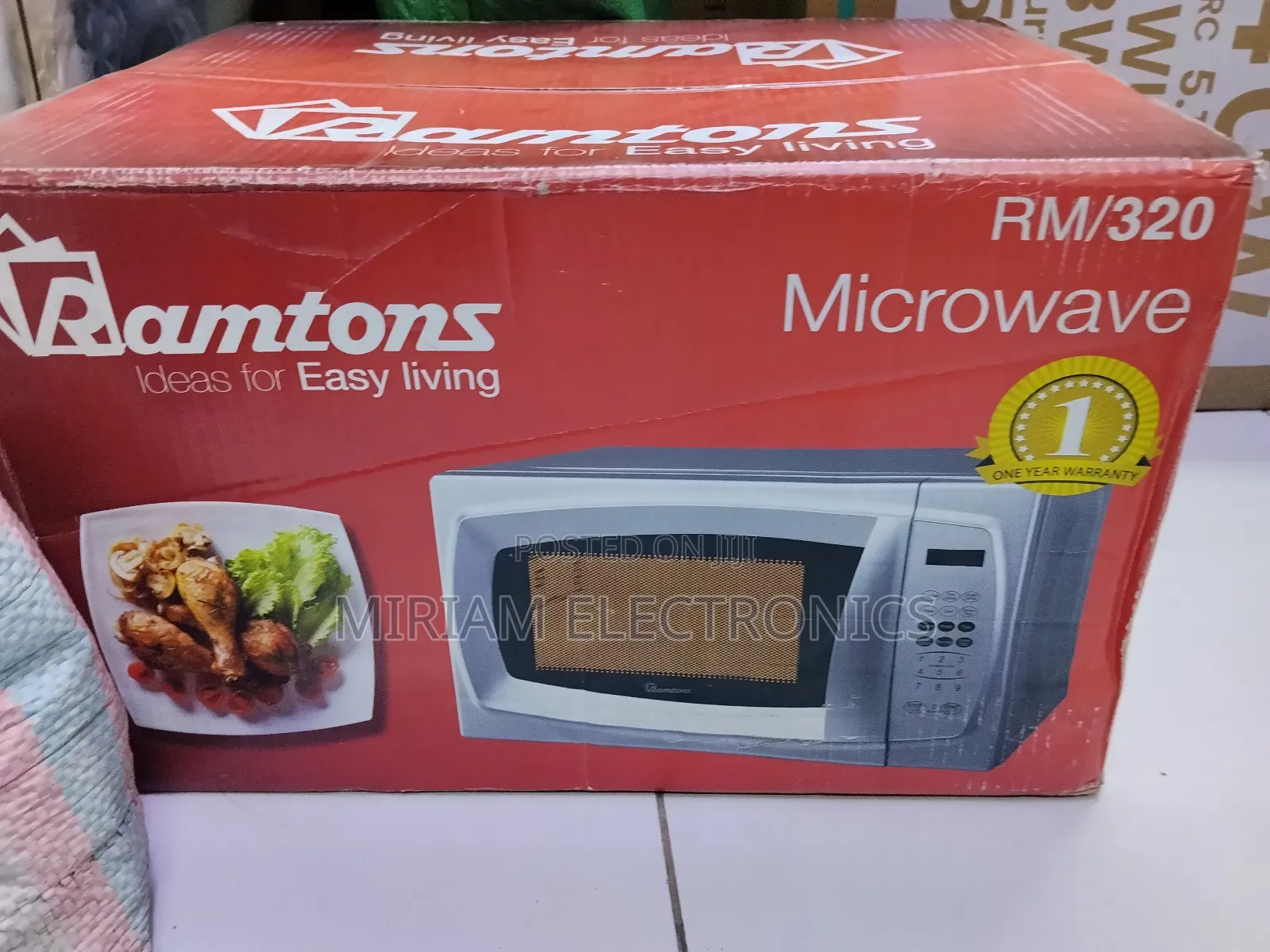 Ramtons 20 Liters Digital Microwave Silver- Rm/320