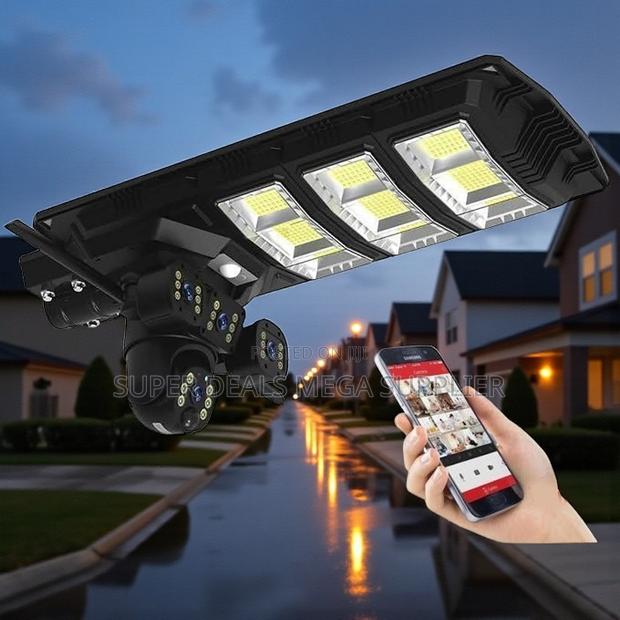 4g PTZ Camera With Instant Phone Alerts 450 Watts Solar Street Light