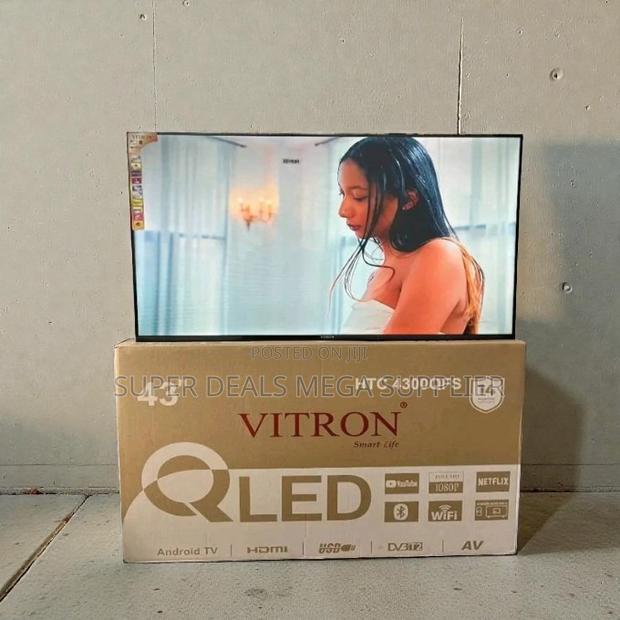 Bluetooth Wifi Connectivity Vitron 43 Inch Qled Smart Frameless Led Tv